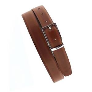 NEW SOUTHERN CASANOVA men's hickory charcoal reversible belt in dark brown/brown